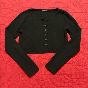 Brandy Melville Black Crop Sweater